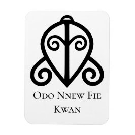 Imán Símbolo Adinkra ODO NUEVO FIE KWAN Amor...