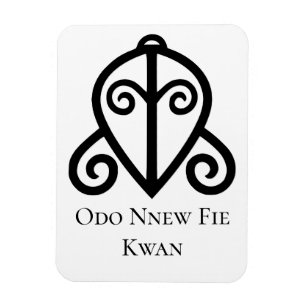 Imán Símbolo Adinkra ODO NUEVO FIE KWAN Amor...