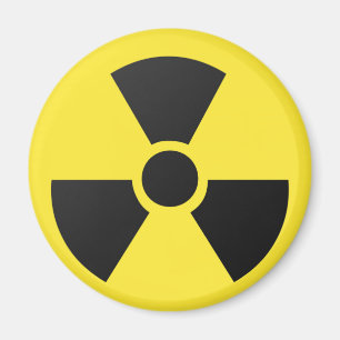 Imán Símbolo atómico nuclear de la radiación radiact