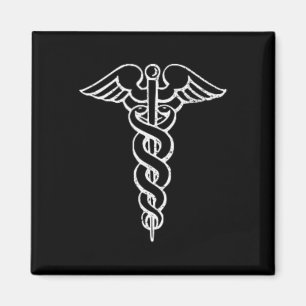 Imán Símbolo Caduceo Enfermero Médica Médico Rn Np Hosp