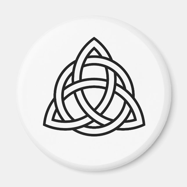 Imán Símbolo Celta del Nudo de la Trinidad Triquetra (Frente)