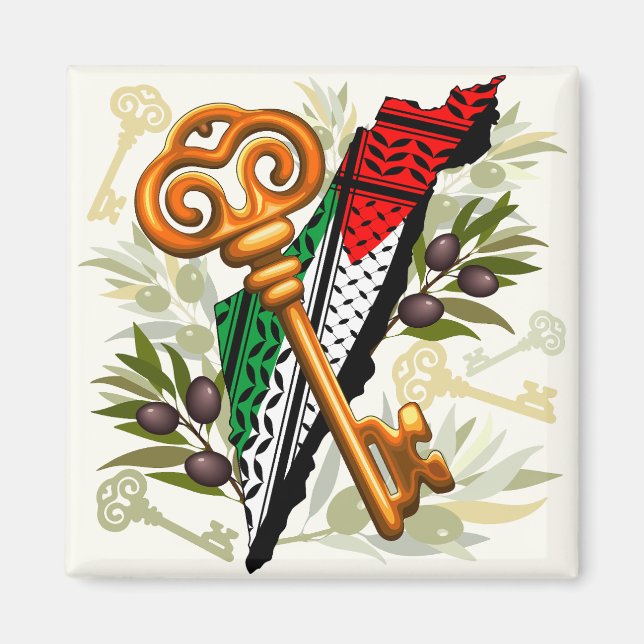 Imán Símbolo clave palestino del derecho de retorno (Frente)