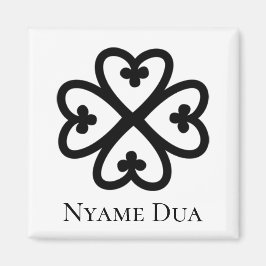 Imán Símbolo de Adinkra NYAME DUA Poder y protección de