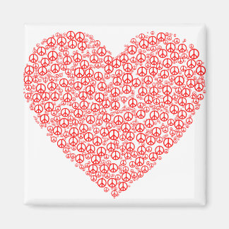 Imán símbolo de amor de paz