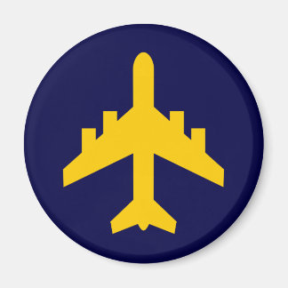 Imán Símbolo de avión en círculo