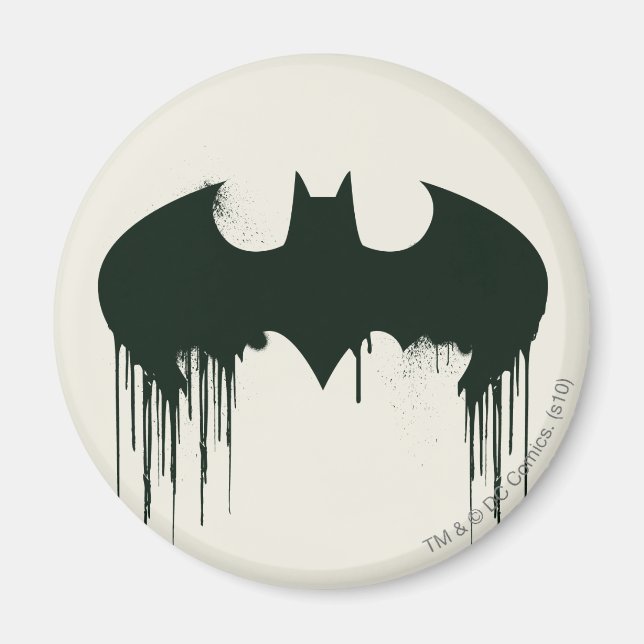 Imán Símbolo de Batman | Logo de Spraypaint (Frente)