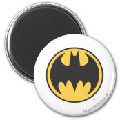 Pegatina Redonda Símbolo de Batman | Logo del Círculo Amarillo oscu |  