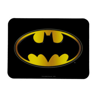 Imán Símbolo de Batman | Logotipo de degradado ovalado
