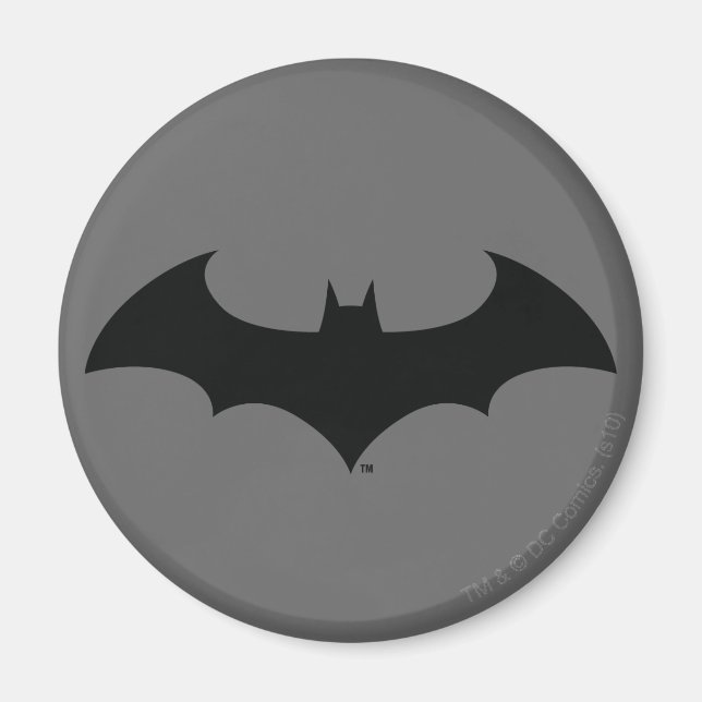 Imán Símbolo de Batman | Logotipo de silueta simple (Frente)