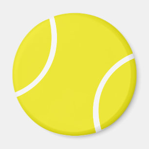 Imán Símbolo de bola de tenis amarillo