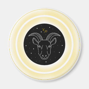 Imán Símbolo de Capricornio – Emblema Mínimo de Astrolo