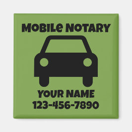 Imán Símbolo de coche público de notario móvil personal