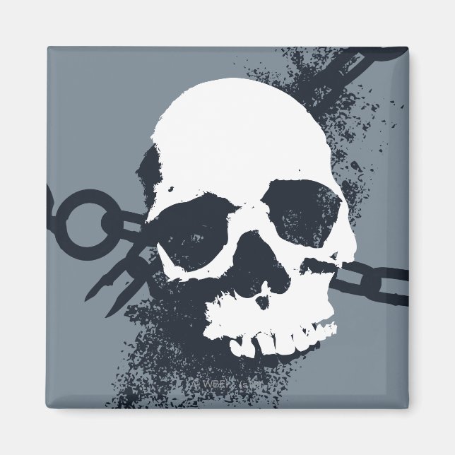 Imán Símbolo de cráneo de Necromancer (Frente)