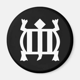 Imán Símbolo de Denkyem el   para la adaptabilidad y l