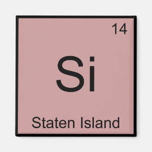 Imán Símbolo de elemento químico gracioso Si - Staten