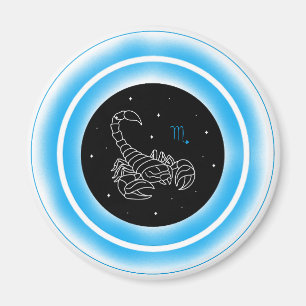 Imán Símbolo de Escorpio – Emblema Mínimo de Astrología