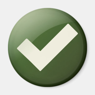 Imán Símbolo de escritura de marca de verificación ve