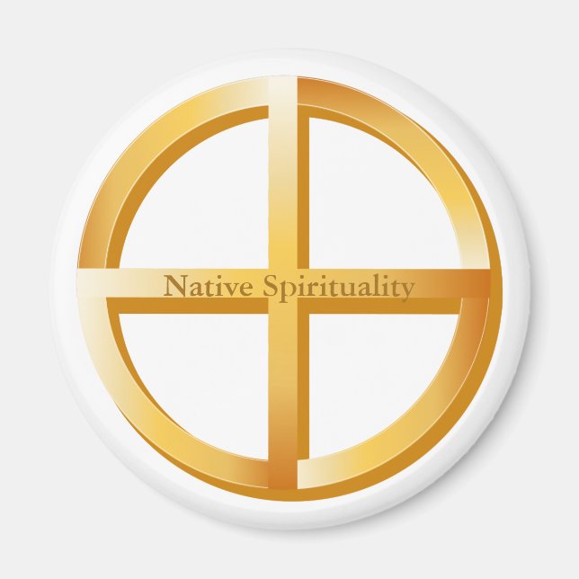 Imán Símbolo de espiritualidad nativa (Frente)