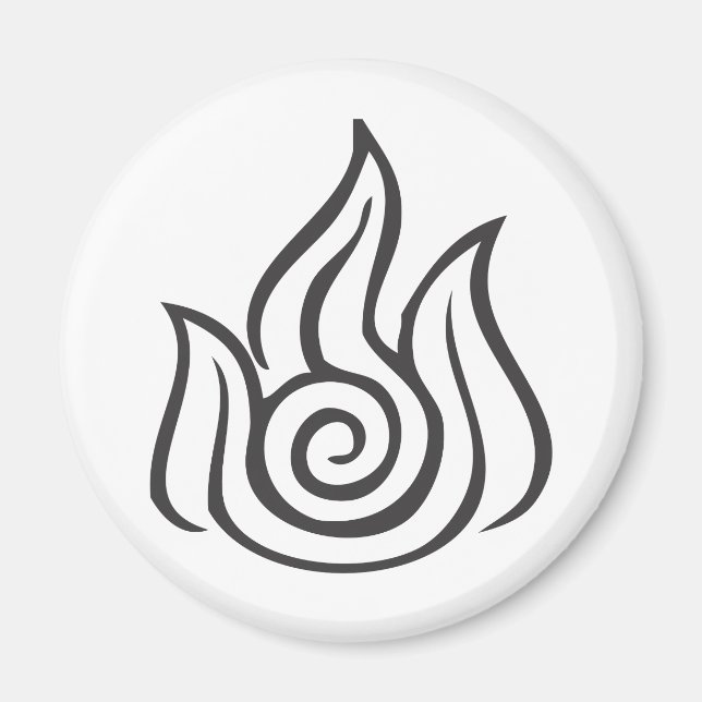 Imán Símbolo de fuego (Frente)