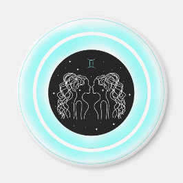 Imán Símbolo de Géminis – Emblema Mínimo de Astrología