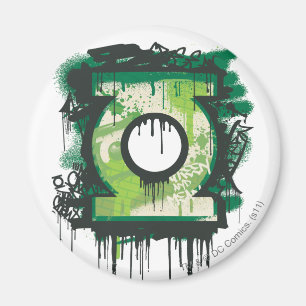 Imán Símbolo de graffiti verde