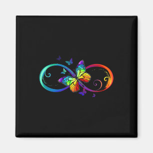 Imán Símbolo de infinito de mariposa arte Autismo Conci