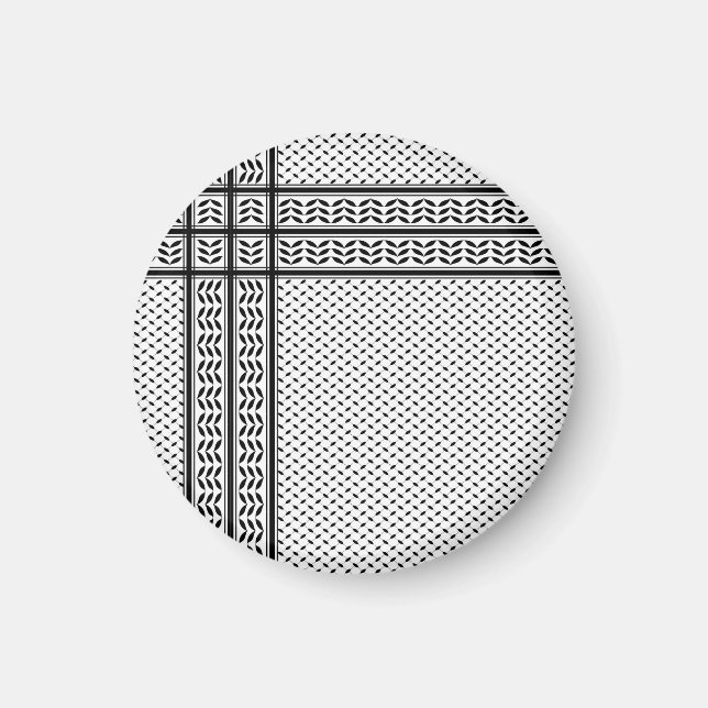 Imán Símbolo de Keffiyeh del patrón de resistencia de P (Frente)