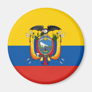 Imán Símbolo de la bandera de Ecuador largo