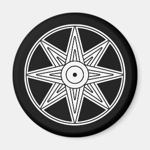 Imán Símbolo de la estrella de Inanna