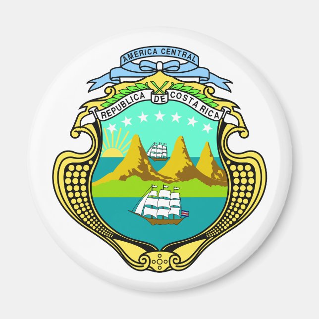 Imán Símbolo de la heralgia del Escudo de Armas de Cost (Frente)