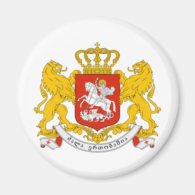 Imán Símbolo de la heralgia del escudo de armas oficial (Frente)