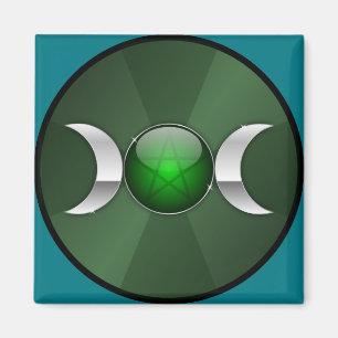 Imán símbolo de la luna de la diosa