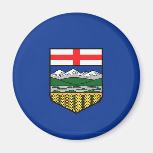 Imán Símbolo de la provincia Bandera de Alberta Canadá