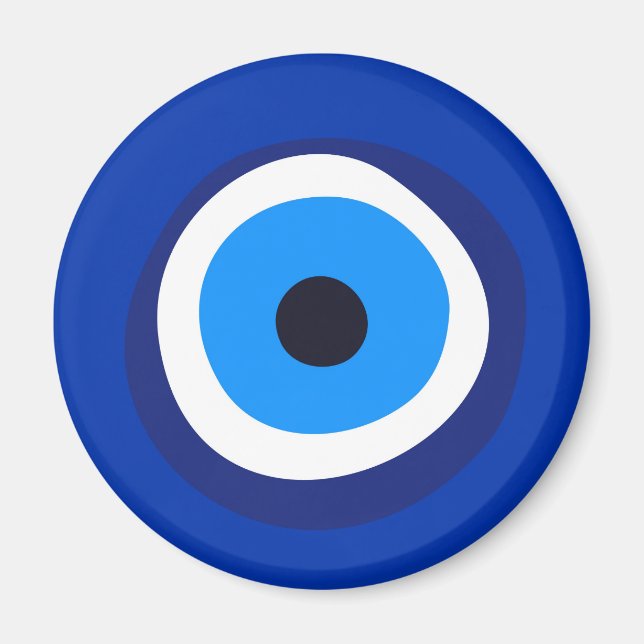 Imán símbolo de los ojos malignos talisman árabe griego (Frente)