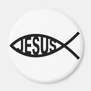 Imán Símbolo de los pescados de Jesús