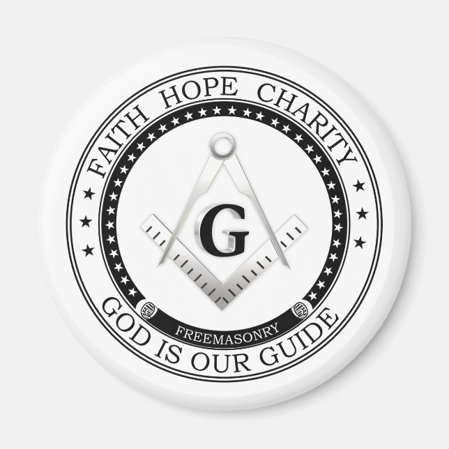 Imán Símbolo de masonería (Frente)