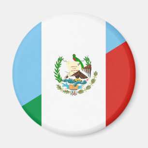 Imán símbolo de media bandera guatemala méxico