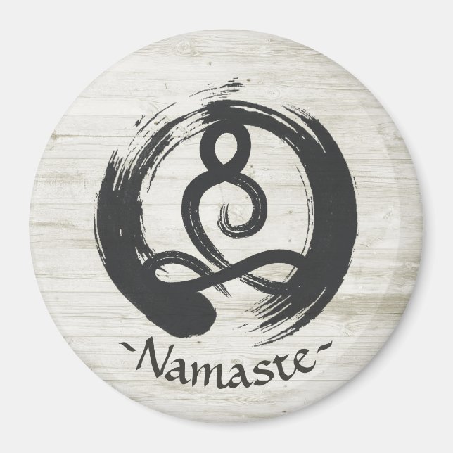 Imán Símbolo de meditación Pose Healer ZEN del instruct (Frente)