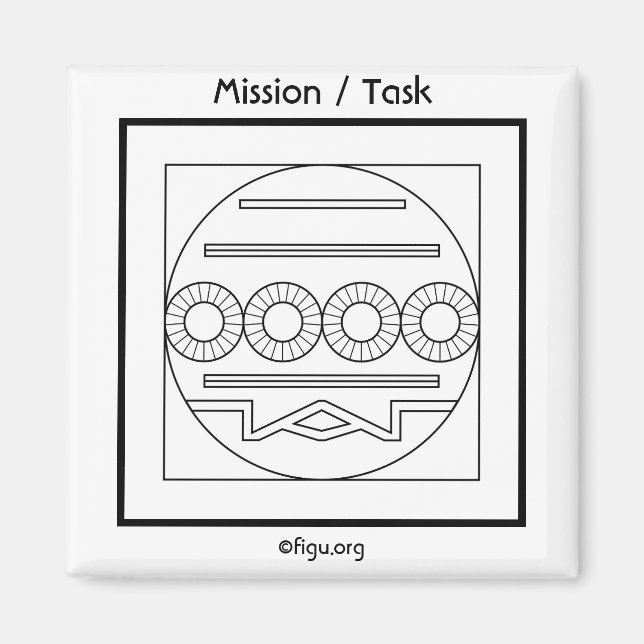 Imán Símbolo de misión/tarea (Frente)