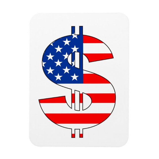 Imán símbolo de moneda usa (Vertical)