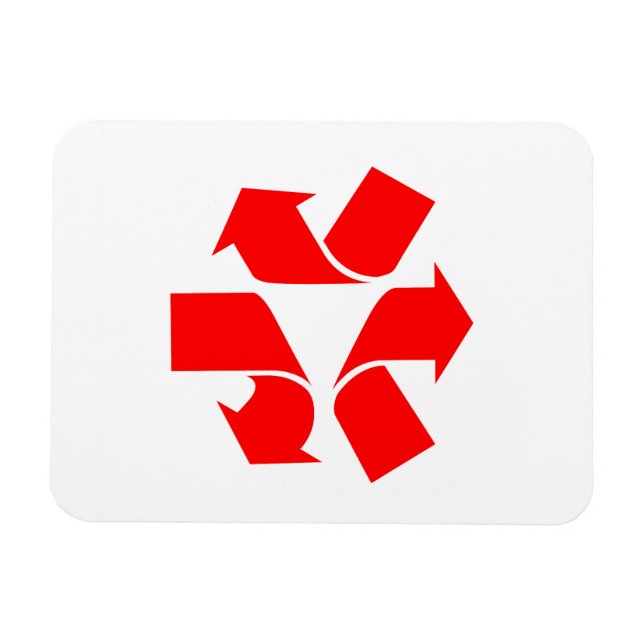 Imán Símbolo de no reciclar (Horizontal)