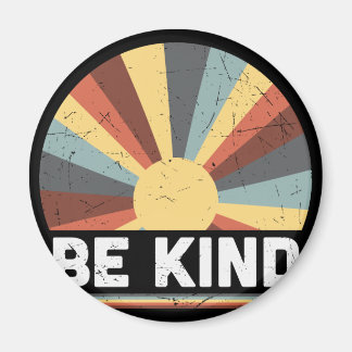 Imán Símbolo de paz de tinte de tinta hippie sé amable