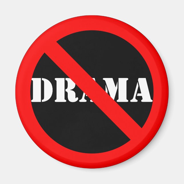 Imán Símbolo de personalizable "No" (Frente)