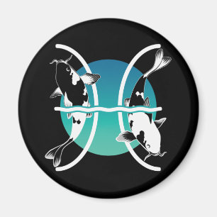 Imán Símbolo de Pisces - Rótulo Zodiaco Astrológico