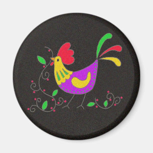 Imán Símbolo de Pysanka: Gallo