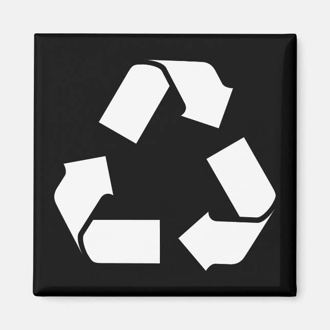 IMÁN SÍMBOLO DE RECICLAJE (Frente)