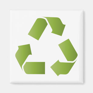 IMÁN SÍMBOLO DE RECICLAJE