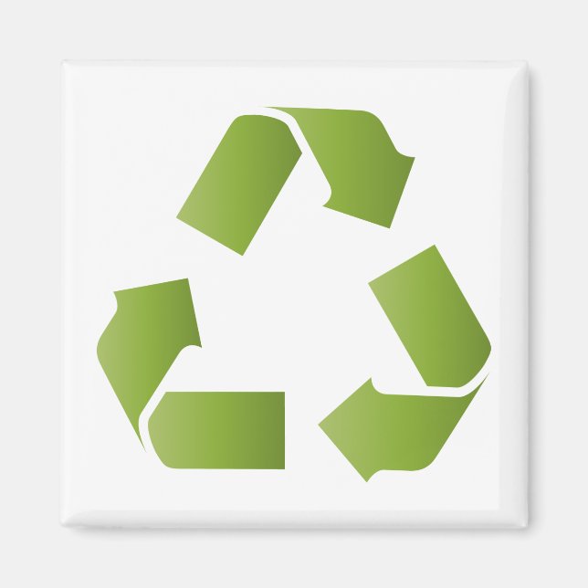 IMÁN SÍMBOLO DE RECICLAJE (Frente)