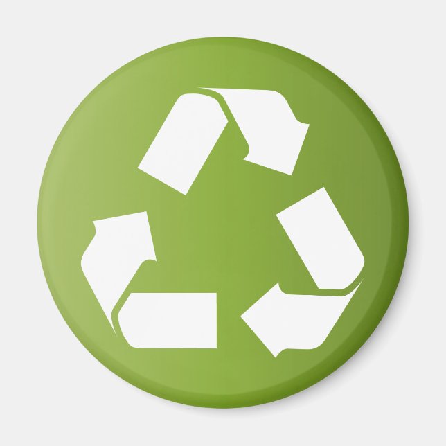 IMÁN SÍMBOLO DE RECICLAJE (Frente)