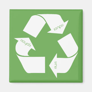 Imán Símbolo de reciclaje